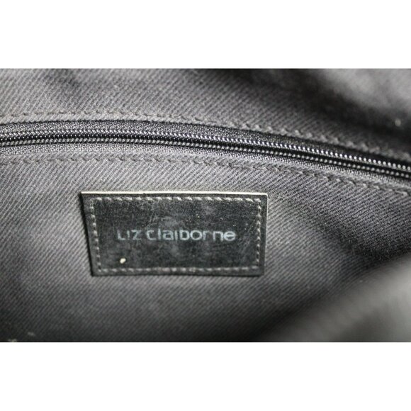Liz Claiborne Medium Size Black Bag With Shoulder Strap - Picture 3 of 9
